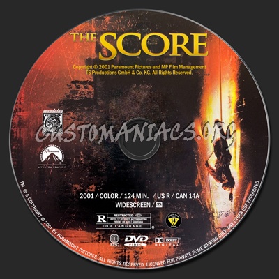 The Score dvd label