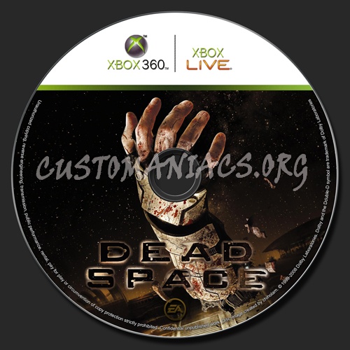 Dead Space dvd label