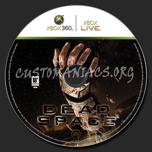 Dead Space dvd label