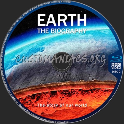 Earth The Biography blu-ray label