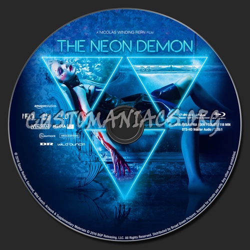 The Neon Demon blu-ray label