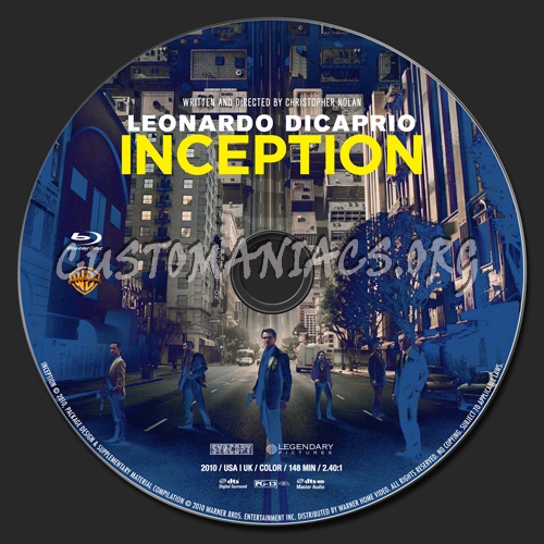 Inception blu-ray label
