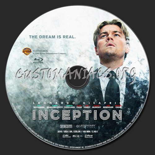 Inception blu-ray label