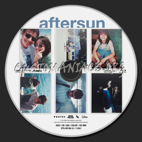 Aftersun blu-ray label