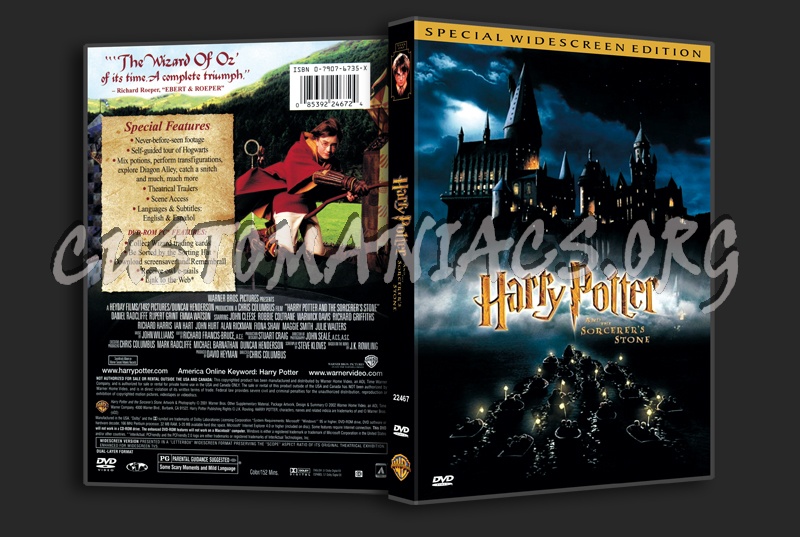 Harry Potter And The Sorcerer's Stone dvd cover