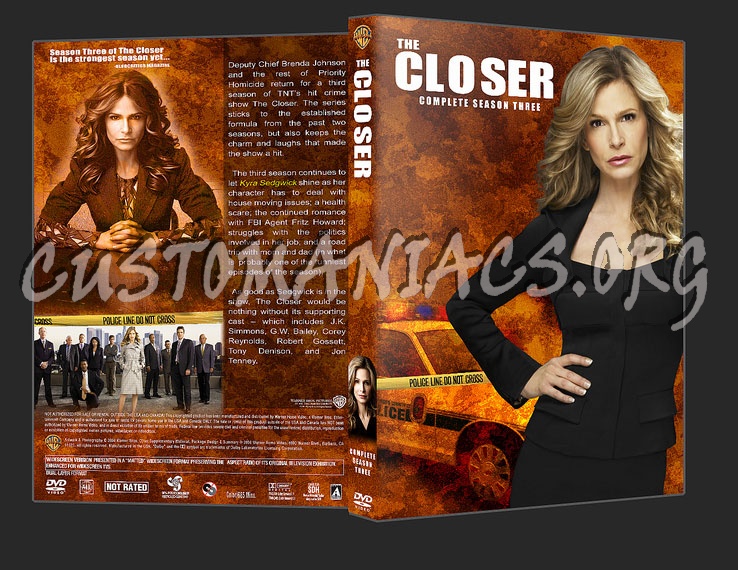 The Closer Season Three dvd cover