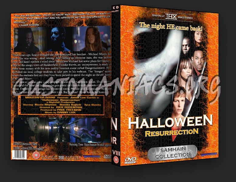 Halloween Resurrection Samhain Collection dvd cover