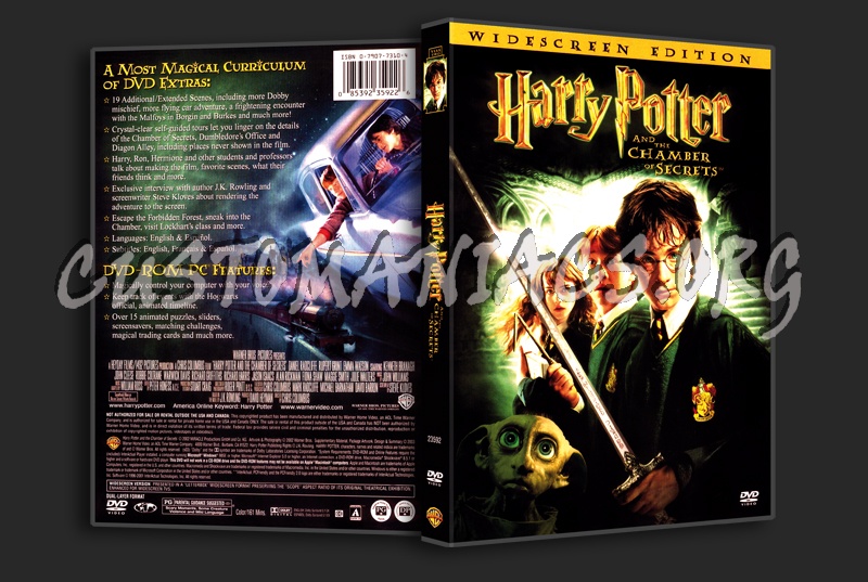Harry Potter And The Chamber Of Secrets dvd cover