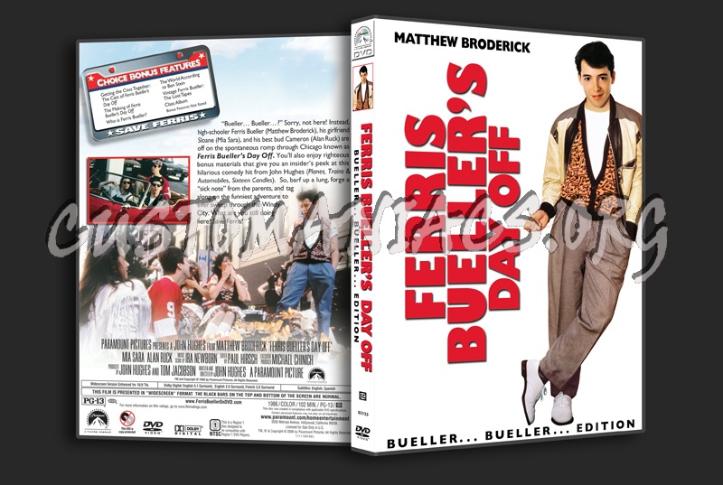 Ferris Bueller's Day Off dvd cover