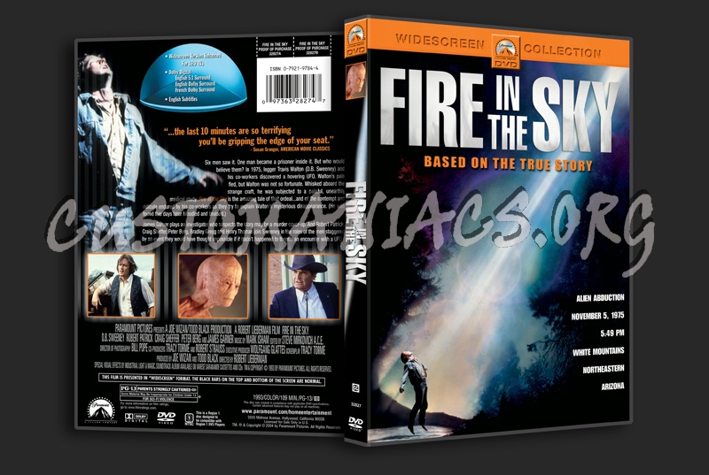 Fire in the Sky dvd cover