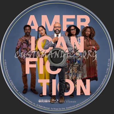 American Fiction (2023) blu-ray label