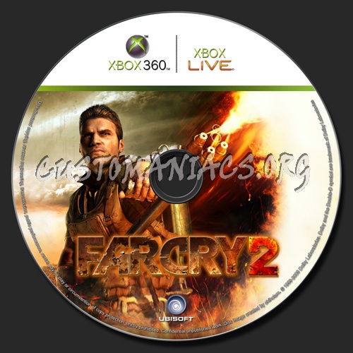 Far Cry 2 dvd label