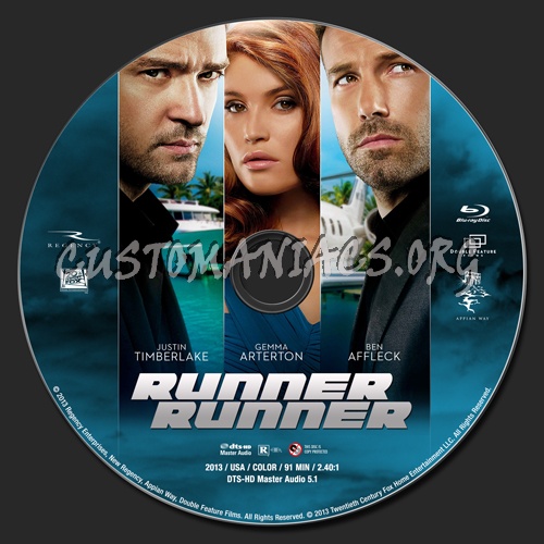 Runner Runner (2013) blu-ray label