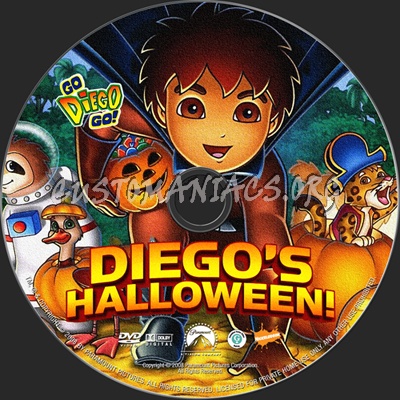 Go Diego Go Diego's Halloween dvd label