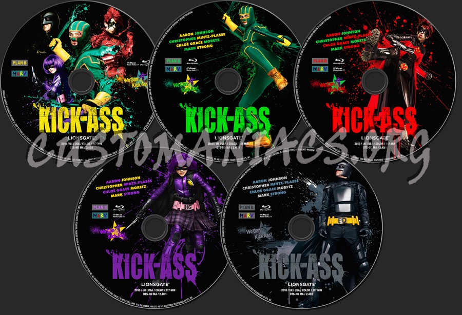 Kick-Ass (2010) blu-ray label