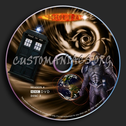 Doctor Who : Season 4 : Disc 3 dvd label