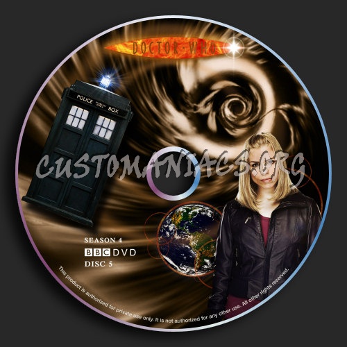 Doctor Who : Season 4 : Disc 5 dvd label