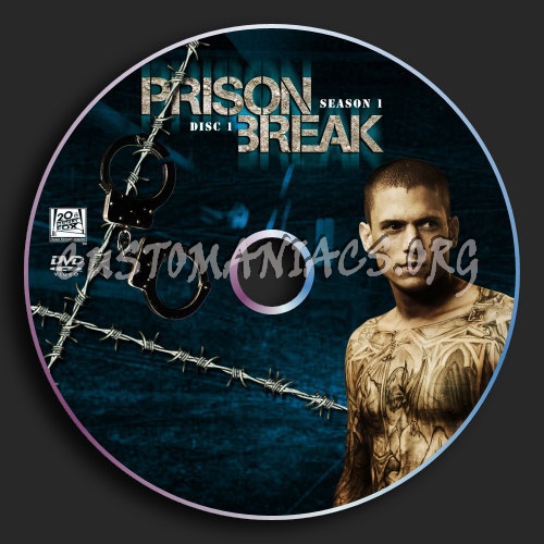 Prison Break : Season 1 : Disc 1 dvd label