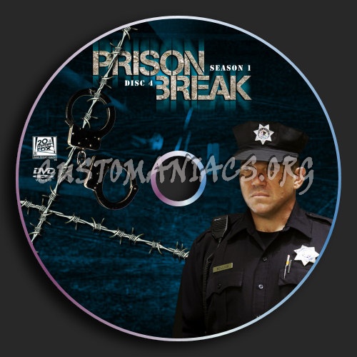 Prison Break : Season 1 : Disc 4 dvd label
