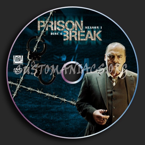 Prison Break : Season 1 : Disc 6 dvd label