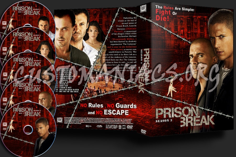 Prison Break Season 3 dvd cover