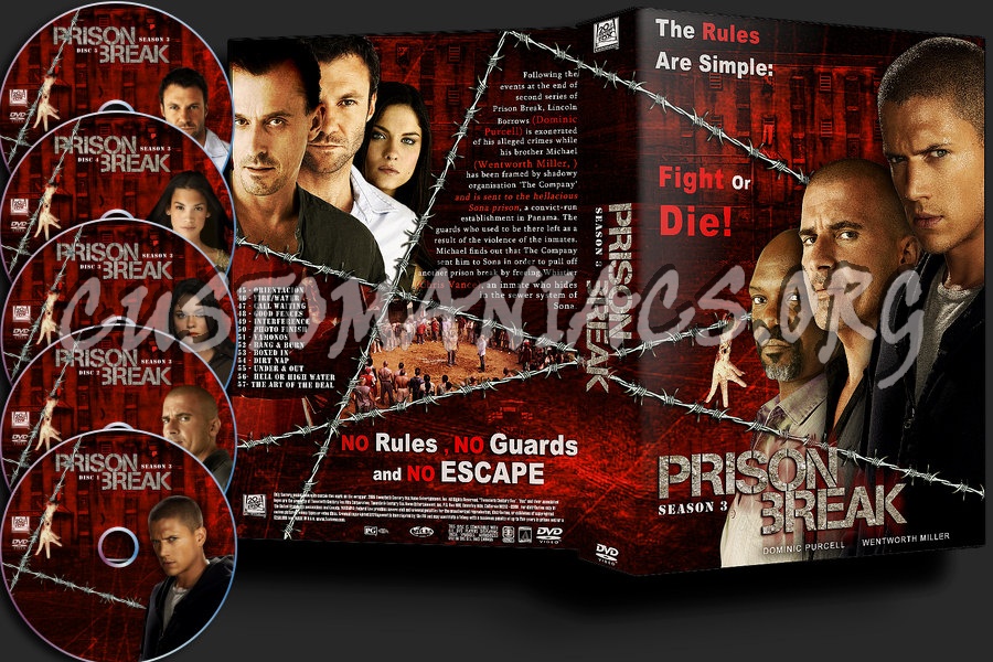 Prison Break Season 3 dvd cover