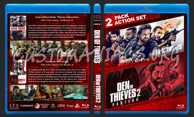 Den of Thieves Double Feature blu-ray cover