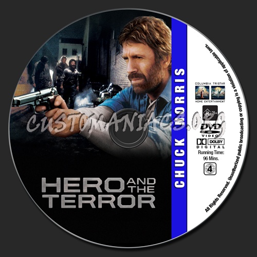 Chuck Norris Collection - Hero And The Terror dvd label