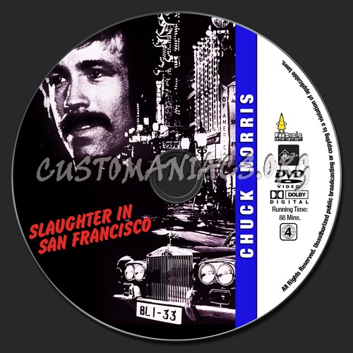 Chuck Norris Collection - Slaughter In San Francisco dvd label