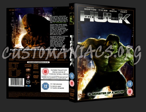 The Incredible Hulk dvd cover