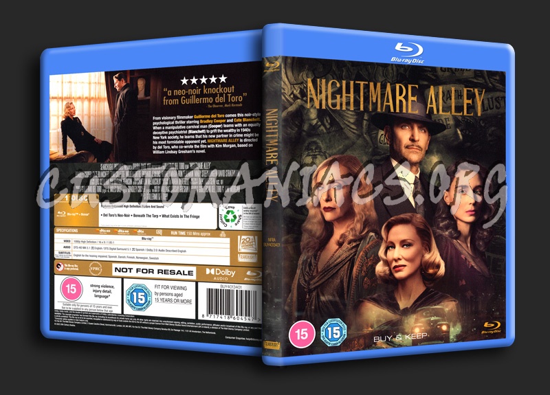 Nightmare Alley blu-ray cover