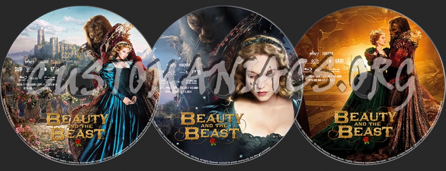 Beauty and the Beast (2014) blu-ray label