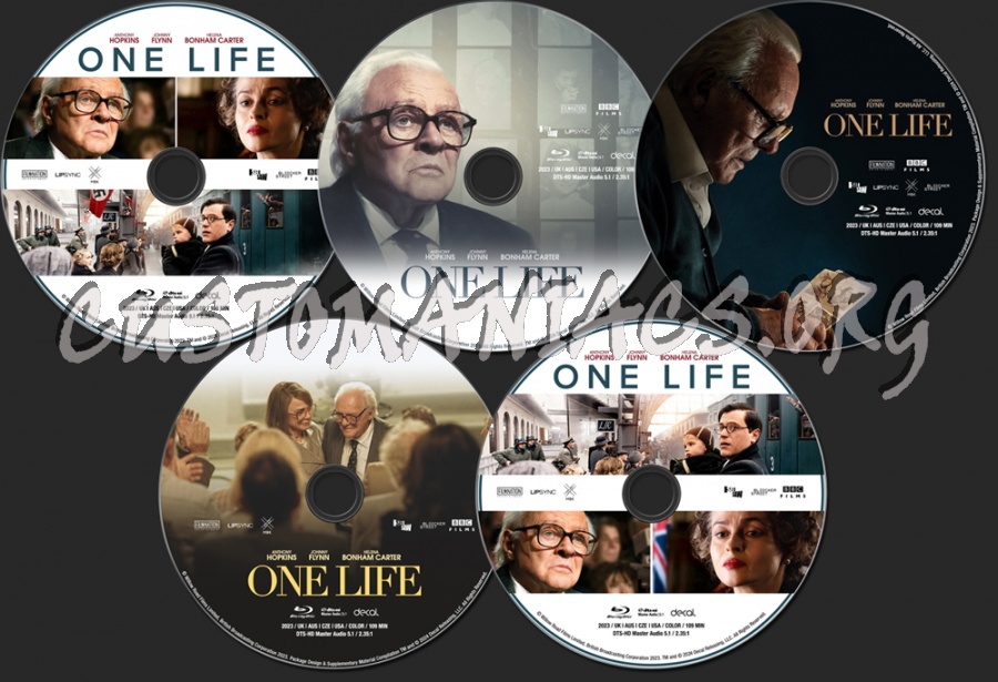 One Life (2023) blu-ray label