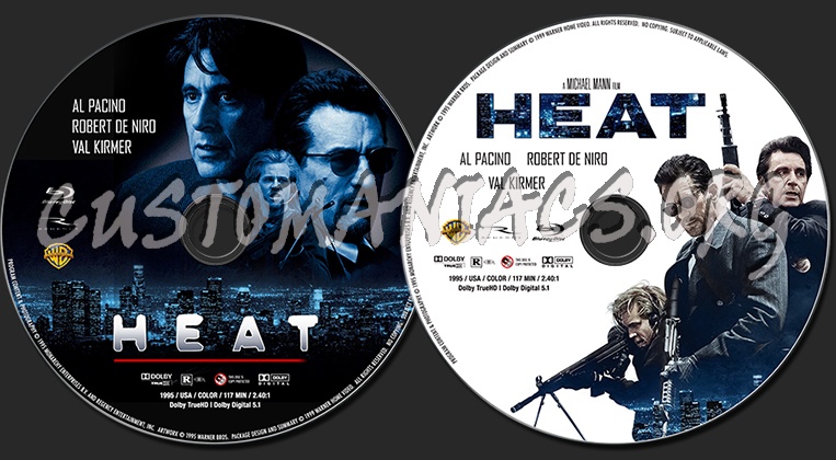Heat (1995) blu-ray label