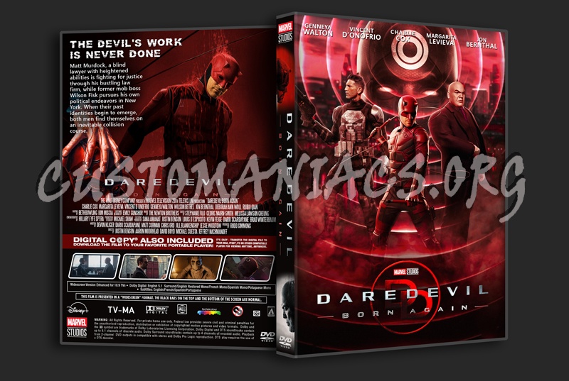 Daredevil Born Again Season 1 dvd cover