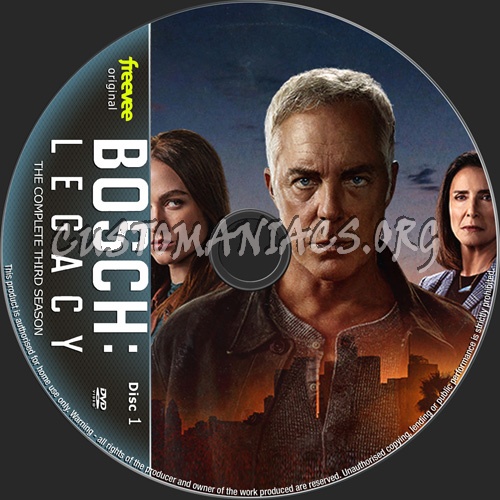 Bosch Legacy - Season 3 dvd label