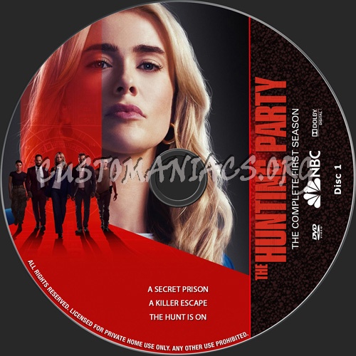 The Hunting Party Season 1 dvd label