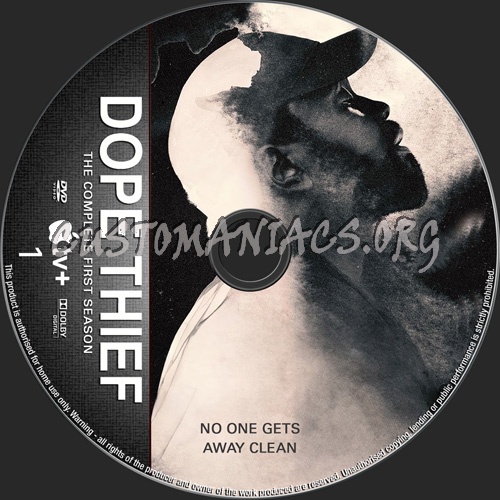 Dope Thief Season 1 dvd label