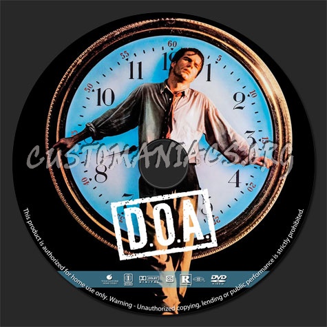D.o.a. (1988) dvd label
