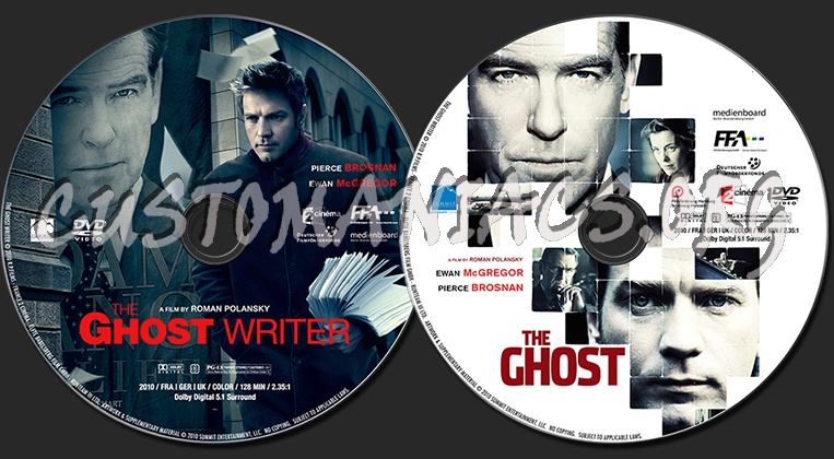 The Ghost Writer (2010) dvd label