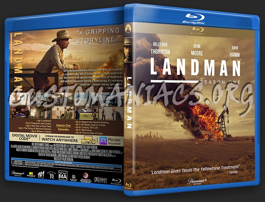 Landman (2024) Season 1 blu-ray cover