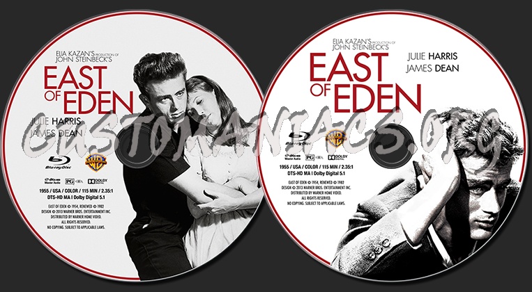 East of Eden (1955) blu-ray label