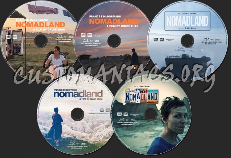 Nomadland (2020) blu-ray label