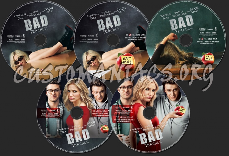 Bad Teacher (2011) blu-ray label