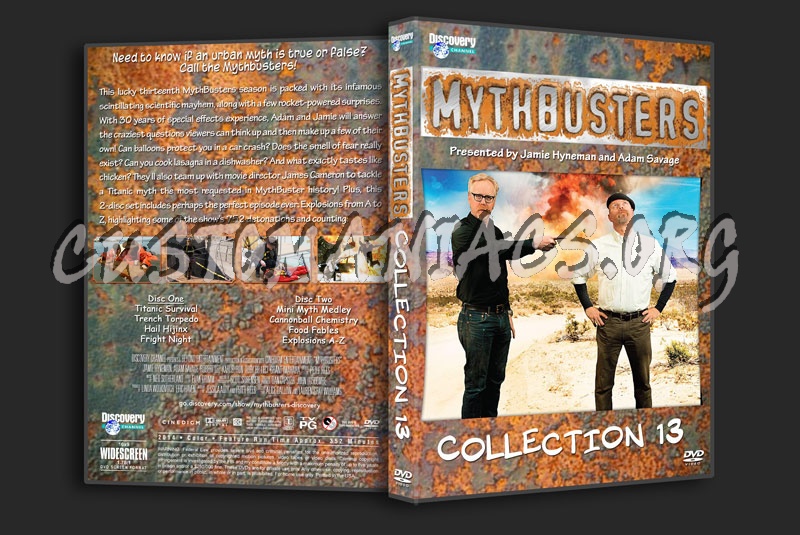 Mythbusters Collection 13 dvd cover