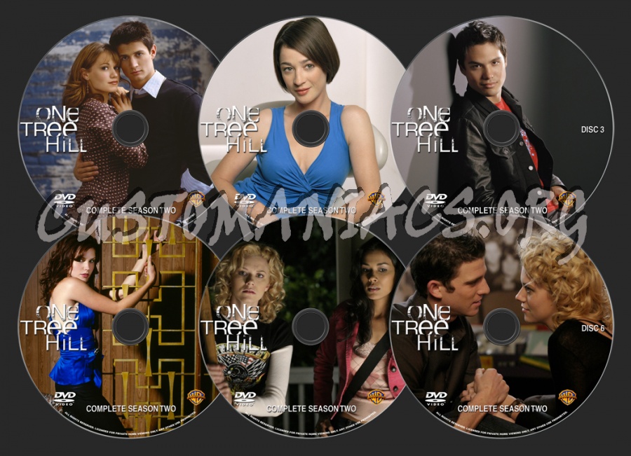 One Tree Hill Season 2 dvd label