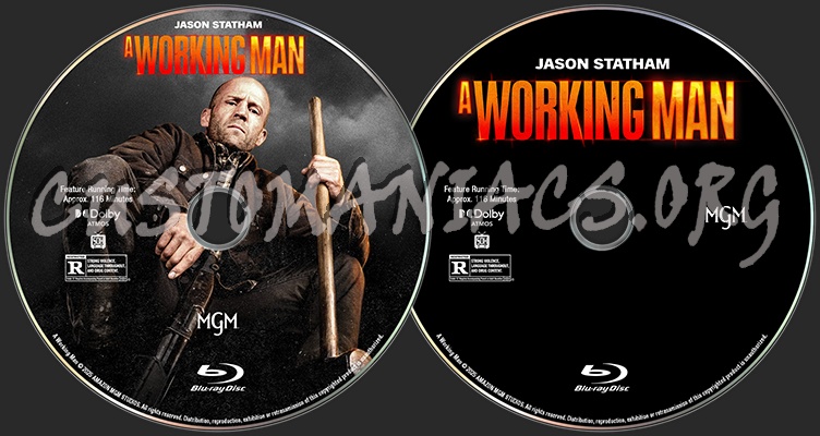 A Working Man BD Labels blu-ray label