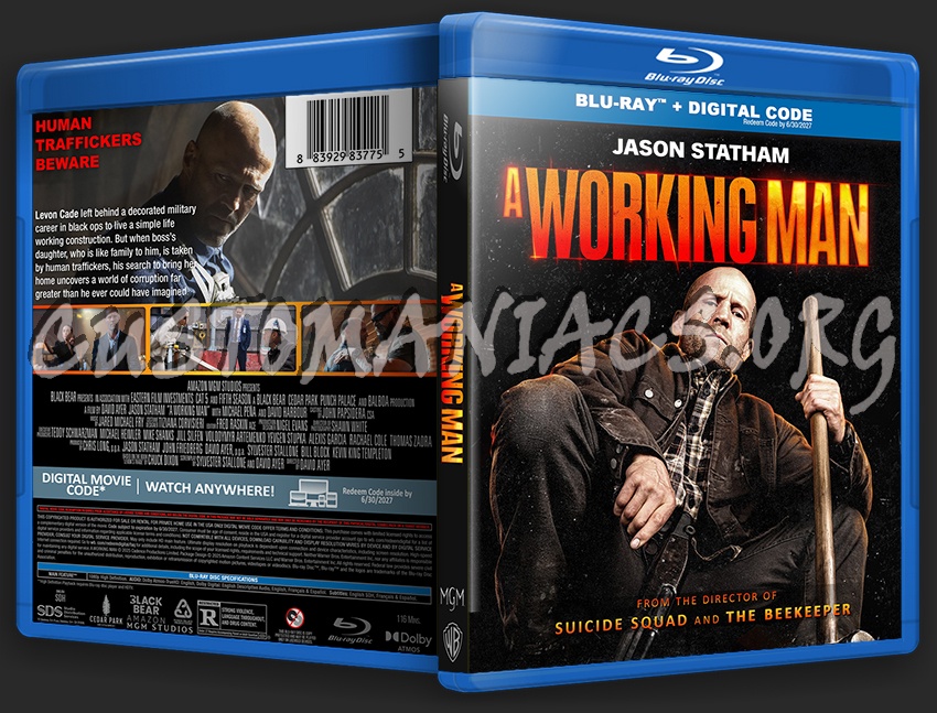 A Working Man Blu-ray Cover blu-ray cover