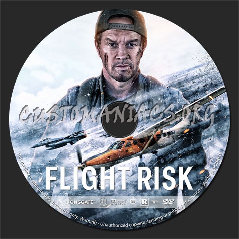 Flight Risk (2025) dvd label