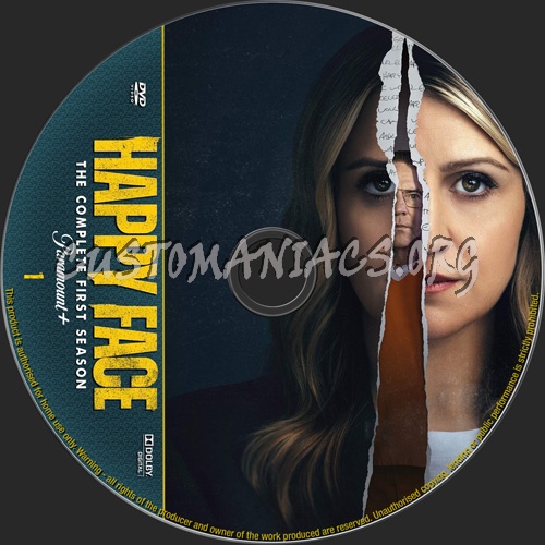Happy Face Season 1 dvd label